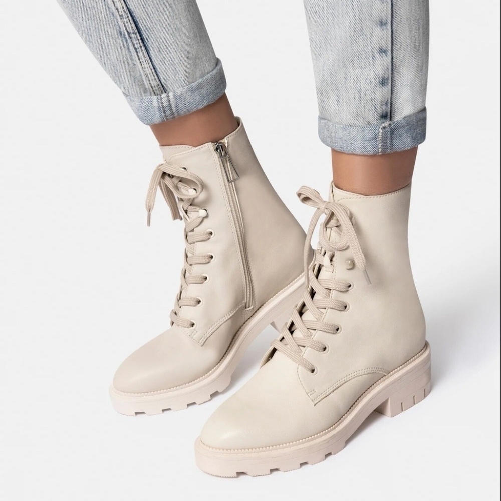 Dolce Vita Lottie Leather Combat Boot 8.5